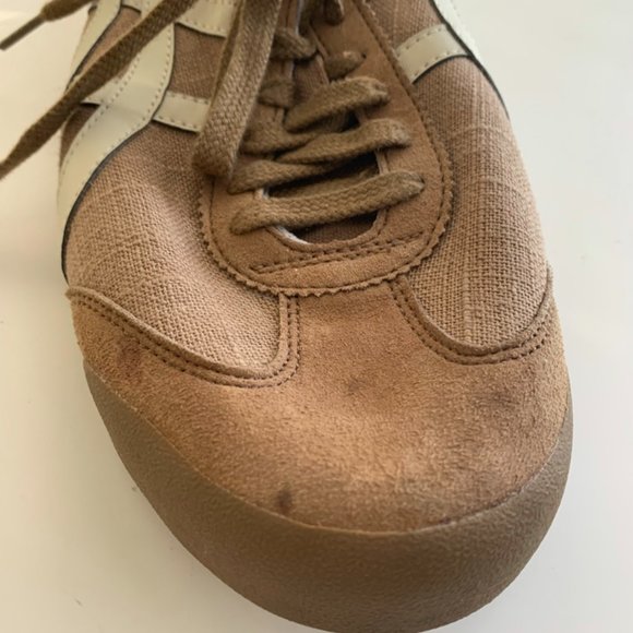 Brown and White Men's Sneakers - Picture 4 of 7